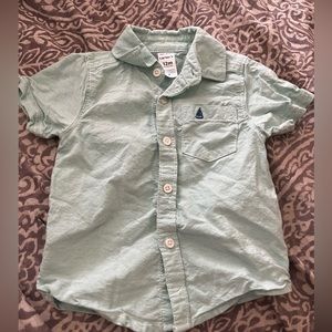 Toddler boy short sleeve button up